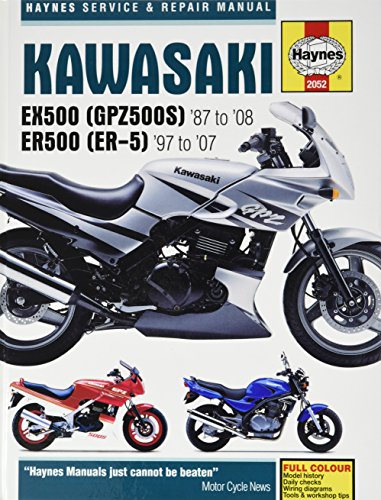 Kawasaki EX500 (GPZ500S) & ER500 (ER-5) Service/Repair Manual: EX500 1987-2008, ER500 1997-2007 (Haynes Service & Repair Manual)