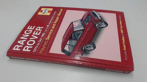 Range Rover 1970 to Oct 1992 (up to K registration) Petrol Service & Repair Manual (Haynes)