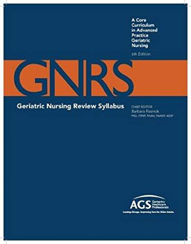 Geriatric Nursing Review Syllabus