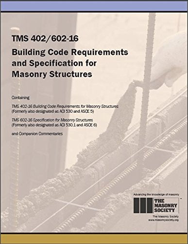 Tms 402/602-16 Building Code Requirements and Specification for Masonry Structures