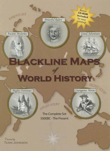 Blackline Maps of World History: The Complete Set Expanded With Unlabeled Maps 5000BC-Present
