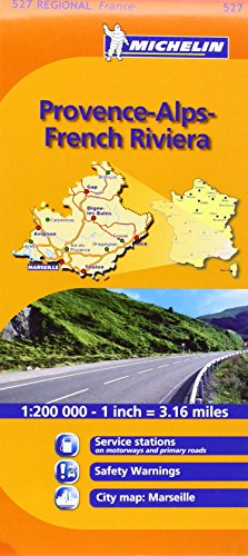 Michelin Map France: Provence French Riviera 527 (Maps/Regional (Michelin)) (English and French Edition)