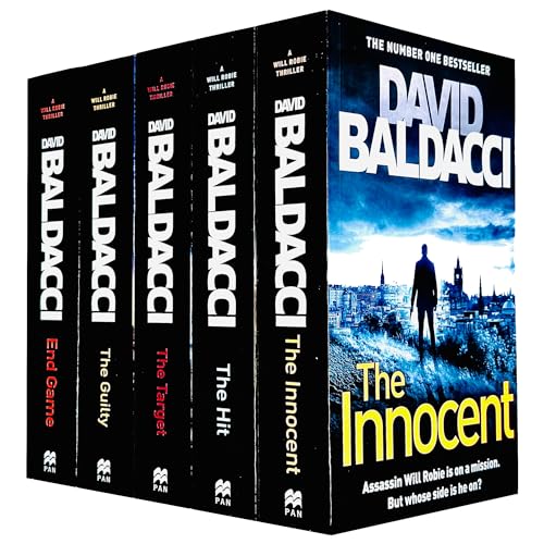David Baldacci Will Robie Series 4 Books Collection Set (The Target, The Hit, The Guilty, The Innocent)